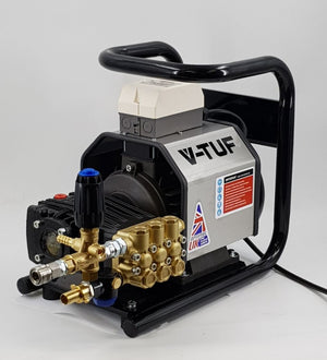 V-TUF 415C-21200 heavy duty carry frame high flow pressure washer 415V 2200psi 150Bar 21L/min, front view