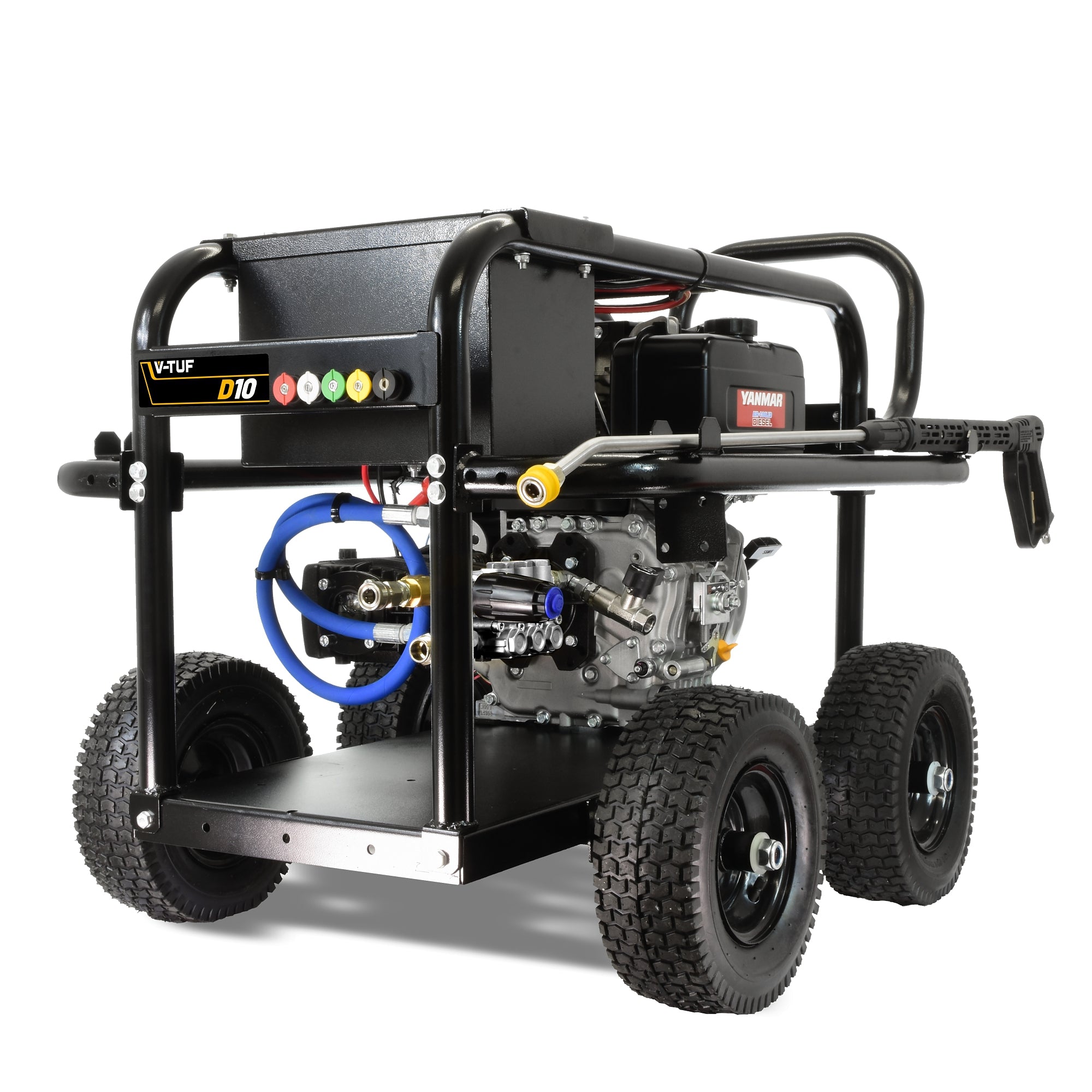 V-TUF D10 Yanmar 10HP diesel pressure washer VTUFD10-15200 200 Bar 15L/min, front view