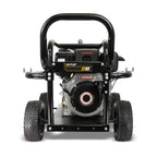 V-TUF D10 diesel pressure washer close-up of pump, unloader and pressure gauge