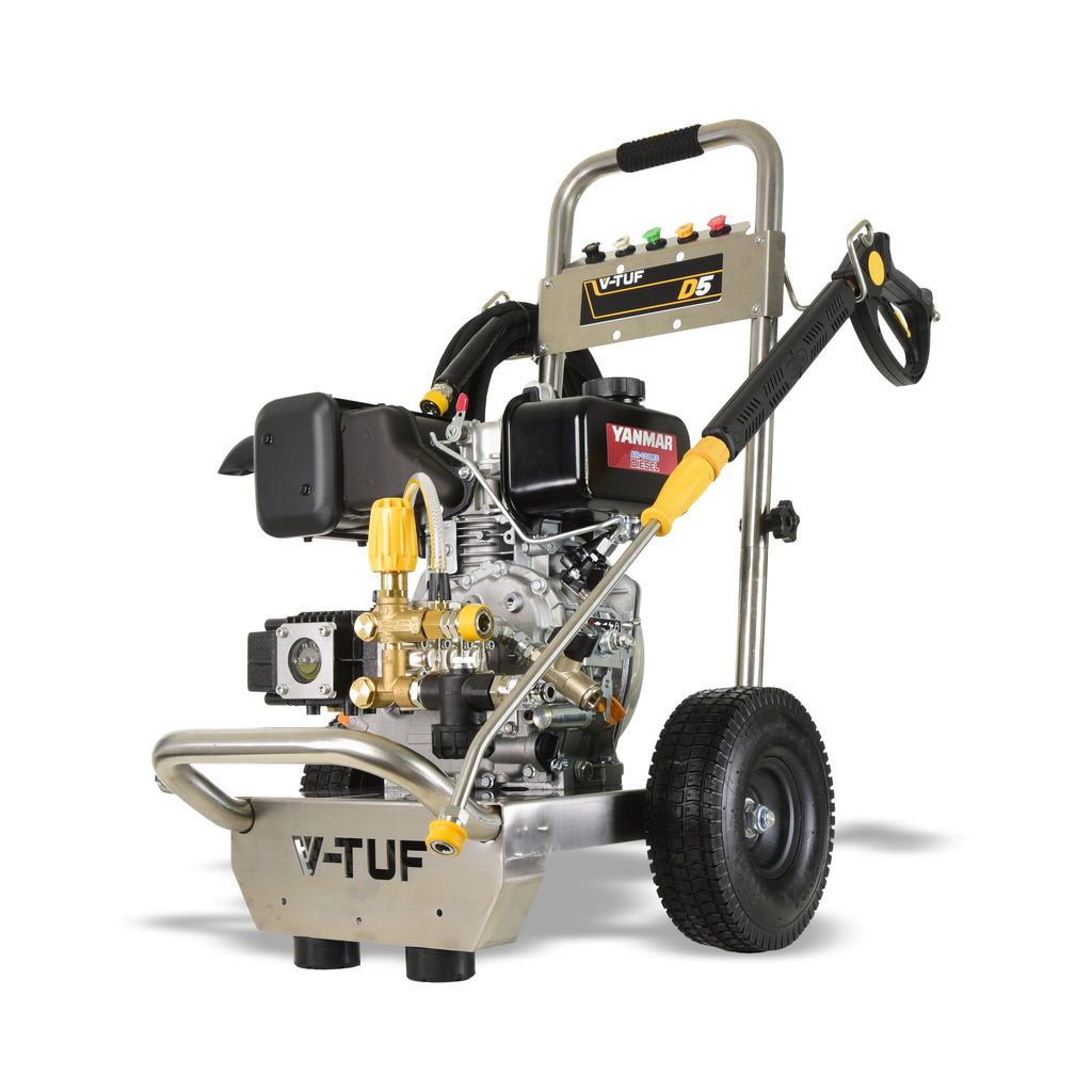 V-TUF D5 diesel direct drive pressure washer VTUFD5-DD13150 5HP 13L/min 150 Bar, front view