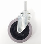 V-TUF VTVS023MST castor wheel side view showing 80mm wheel and screw fixing mount