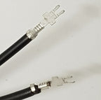 V-TUF VTVS042XLRW wire kit side view showing cable lengths and terminal ends