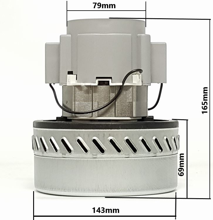 V-TUF 240V bypass motor installed in MAMMOTH XLR showing correct fitting position