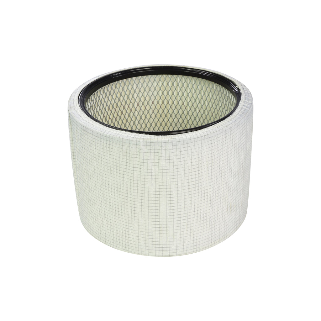 V-TUF MAMMOTH XLR HEPA filter close-up showing pleated media and end cap