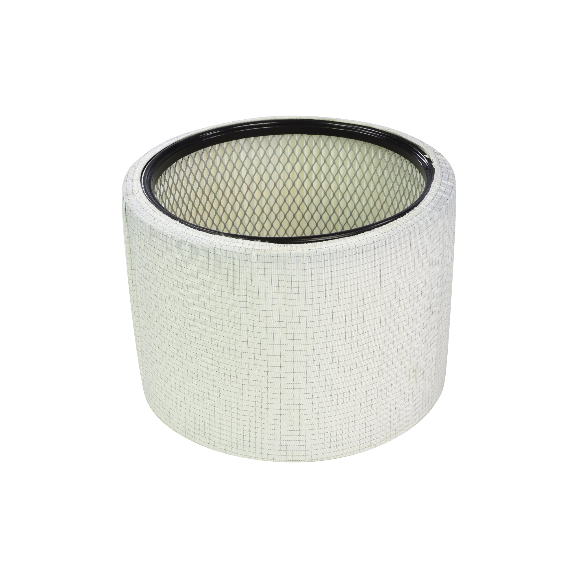 V-TUF MAMMOTH XLR HEPA filter close-up showing pleated media and end cap