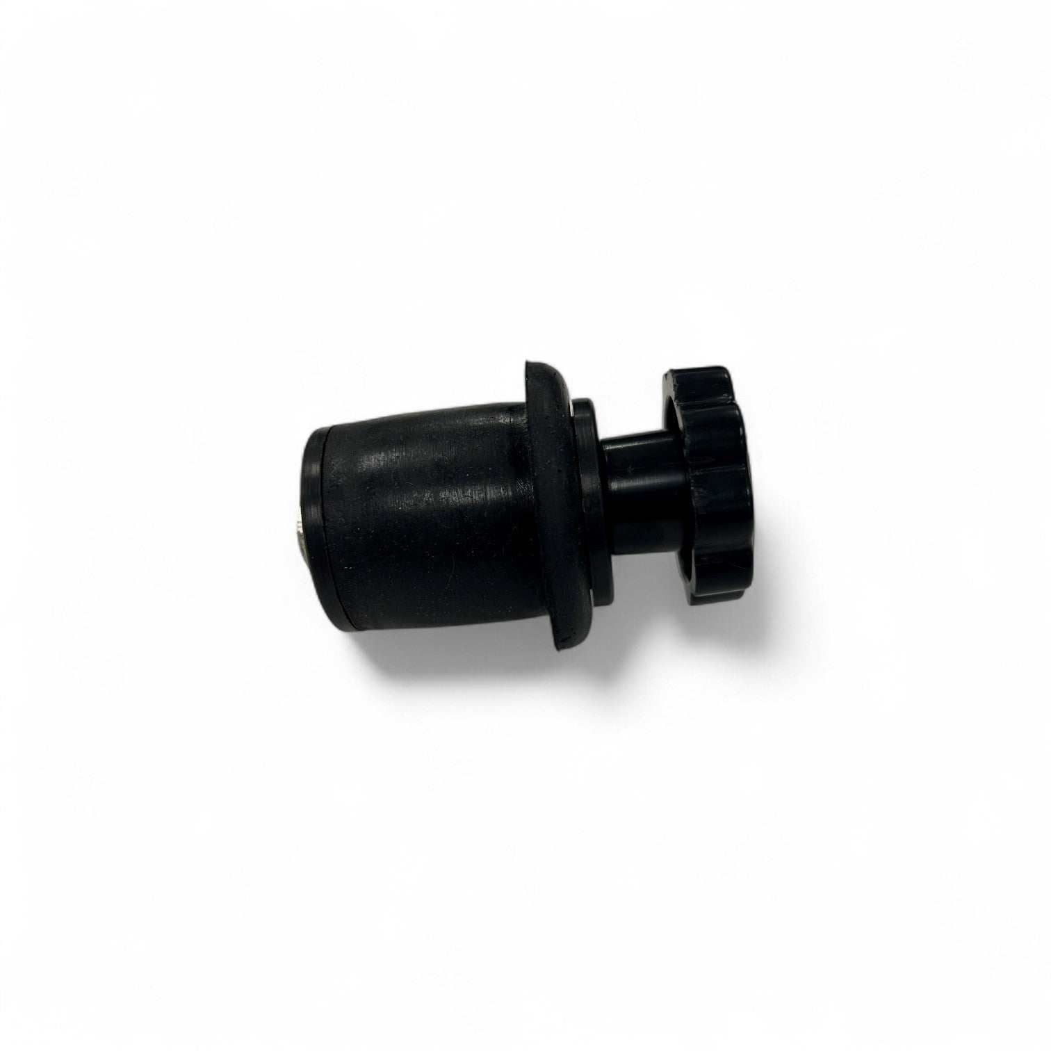 V-TUF VTVS1080 drain stopper side view showing rubber plug and retaining chain