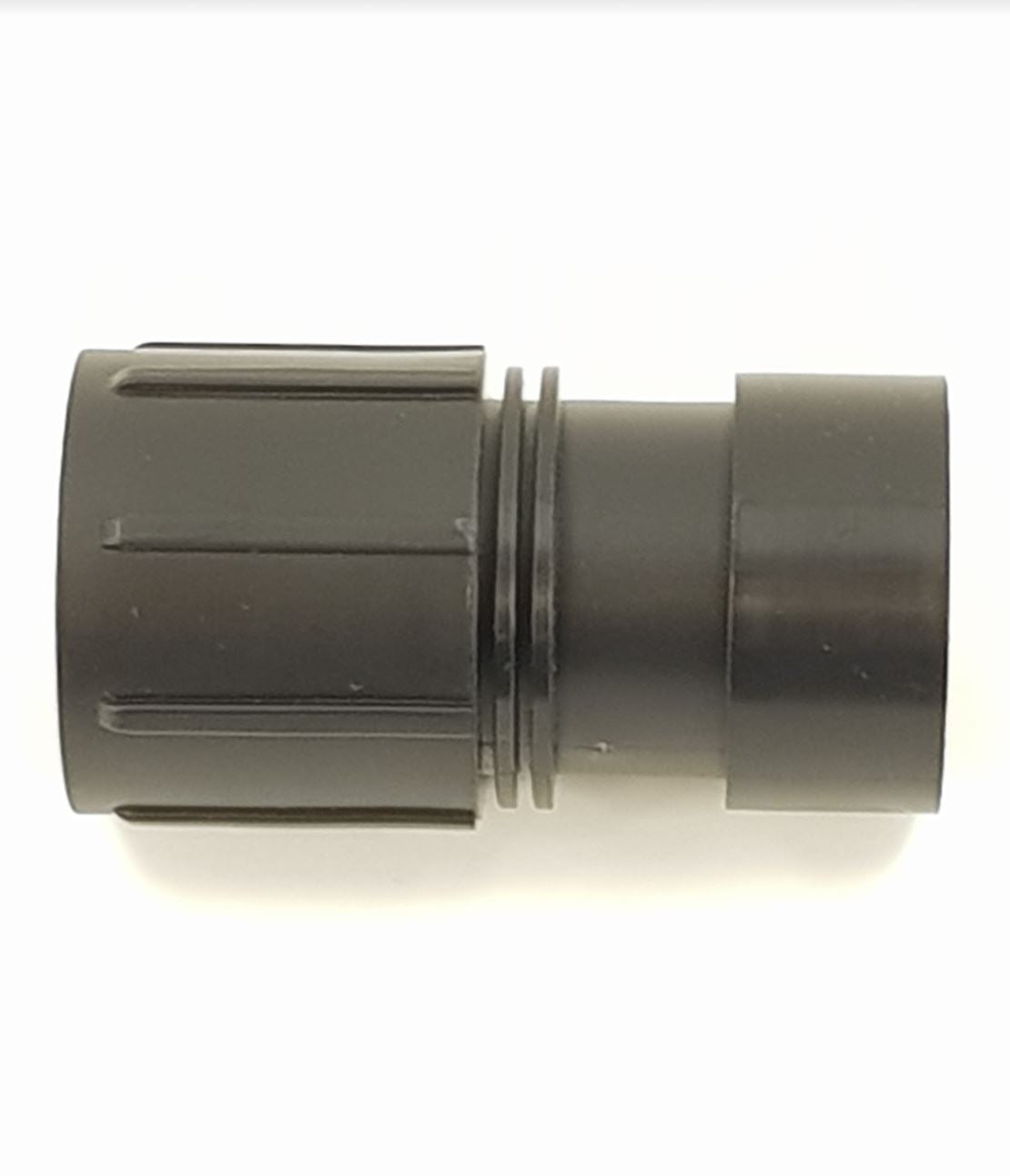 V-TUF VTVS7213M machine hose end side view showing collar and vacuum hose connection