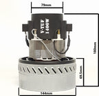 V-TUF VTVS7625 motor close-up showing terminal connections and capacitor