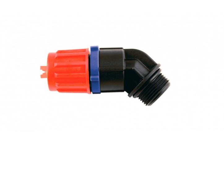 V-TUF elbow with 60 degree fan jet VTXN60E with Viton seals for sprayer applications