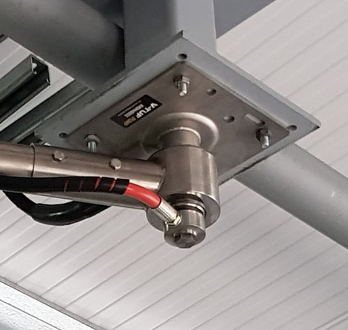 V-TUF boom bracket ceiling mount W1.100 with 360 degree rotation for wash bay installations