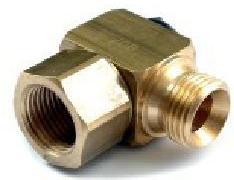 V-TUF brass 90 degree swivel W5.551, 1/2 inch male to 1/2 inch female, front view