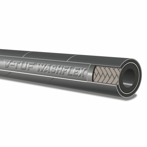 V-TUF black jetwash hose sold per metre, thick walled construction for pressure washers