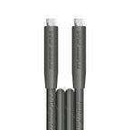 V-TUF VTK23810FFYK black jetwash hose assembly showing end fittings and black rubber outer