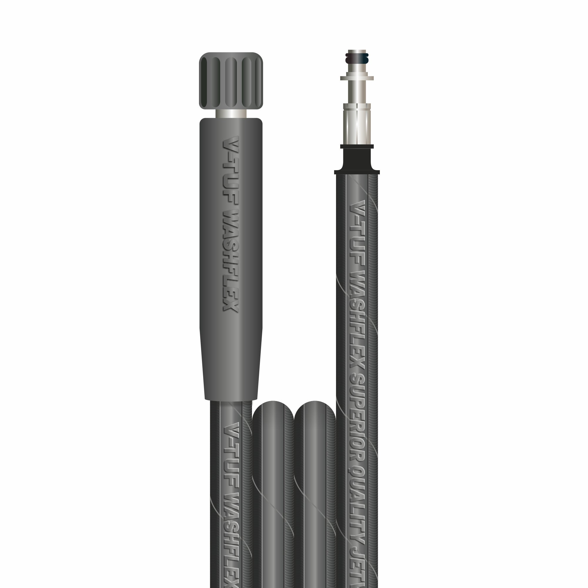 V-TUF 10m 1-wire 1/4 inch black hose VTK11410KK4OK with SW4 fittings and cuffs