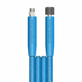V-TUF blue 2-wire 5/16 jetwash hose with M22F and 3/8M fittings and cuffs, fitting detail view