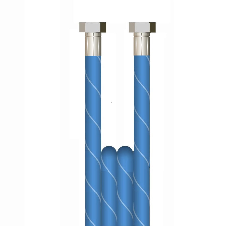 V-TUF 90m blue 2-wire 1/2 inch hose VTB21290GGN with 1/2F 1/2F no cuffs, drum coil
