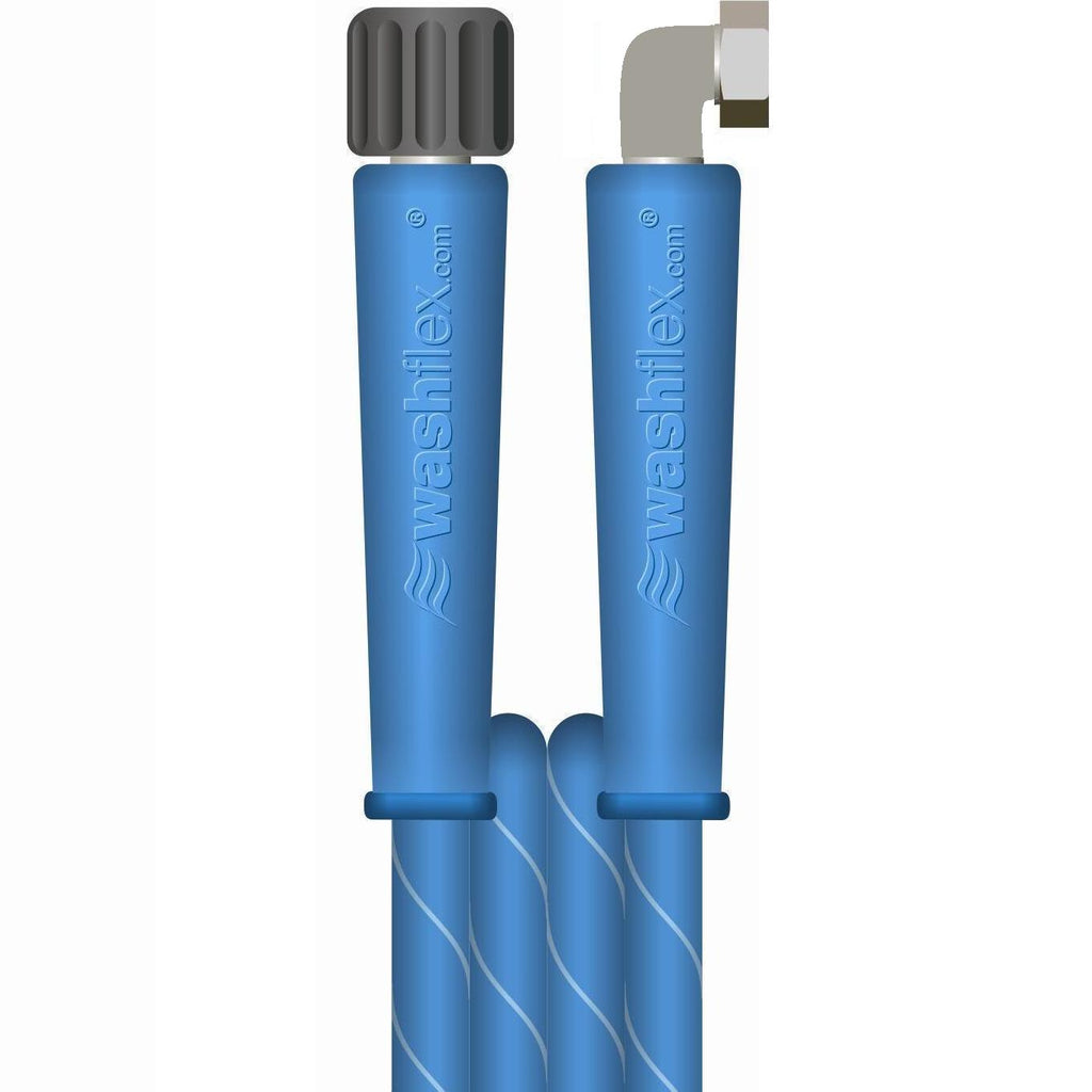 V-TUF VTB11420K90FOB 20m hose 90 degree M22 fitting showing angle relative to hose body