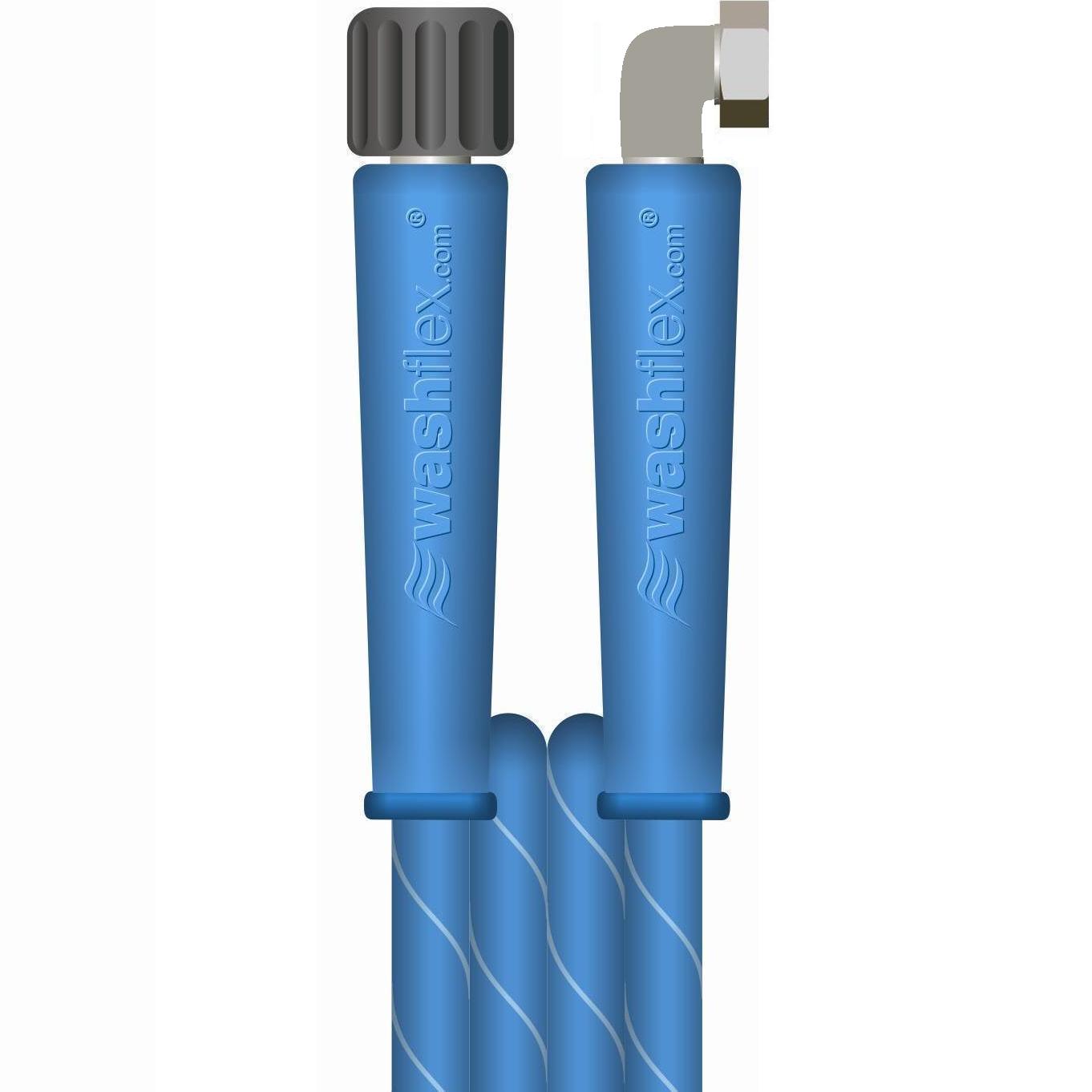 V-TUF VTB11420K90FOB 20m hose 90 degree M22 fitting showing angle relative to hose body