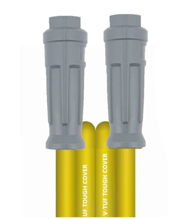 V-TUF 10m 2-wire 3/8 yellow tufCOVER hose VTTCY23810KLKL with KLF x KLF connections