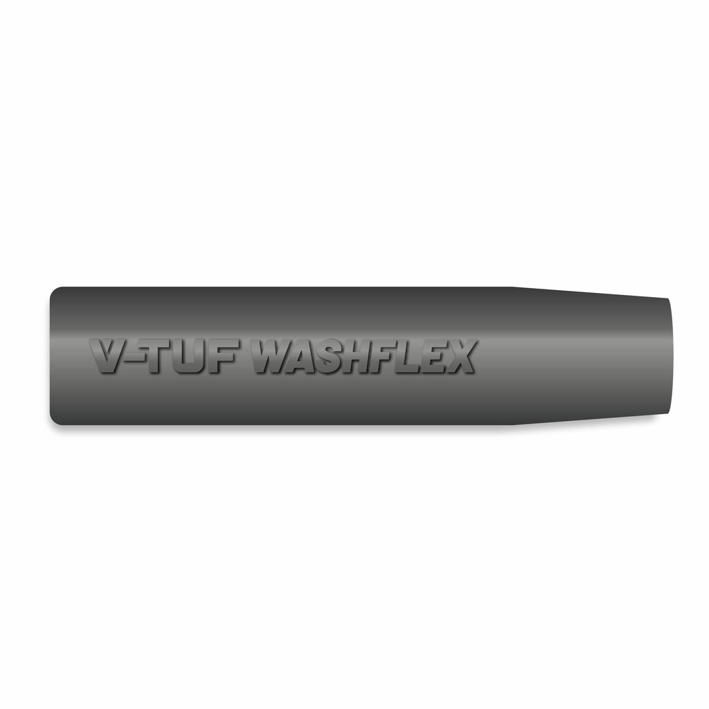 V-TUF black WASHFLEX cuff fitting for 3/8 inch jetwash hose with stainless end cap