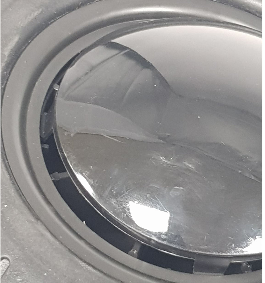 V-TUF 10 inch heavy duty wheel close-up showing tread pattern and hub cap area