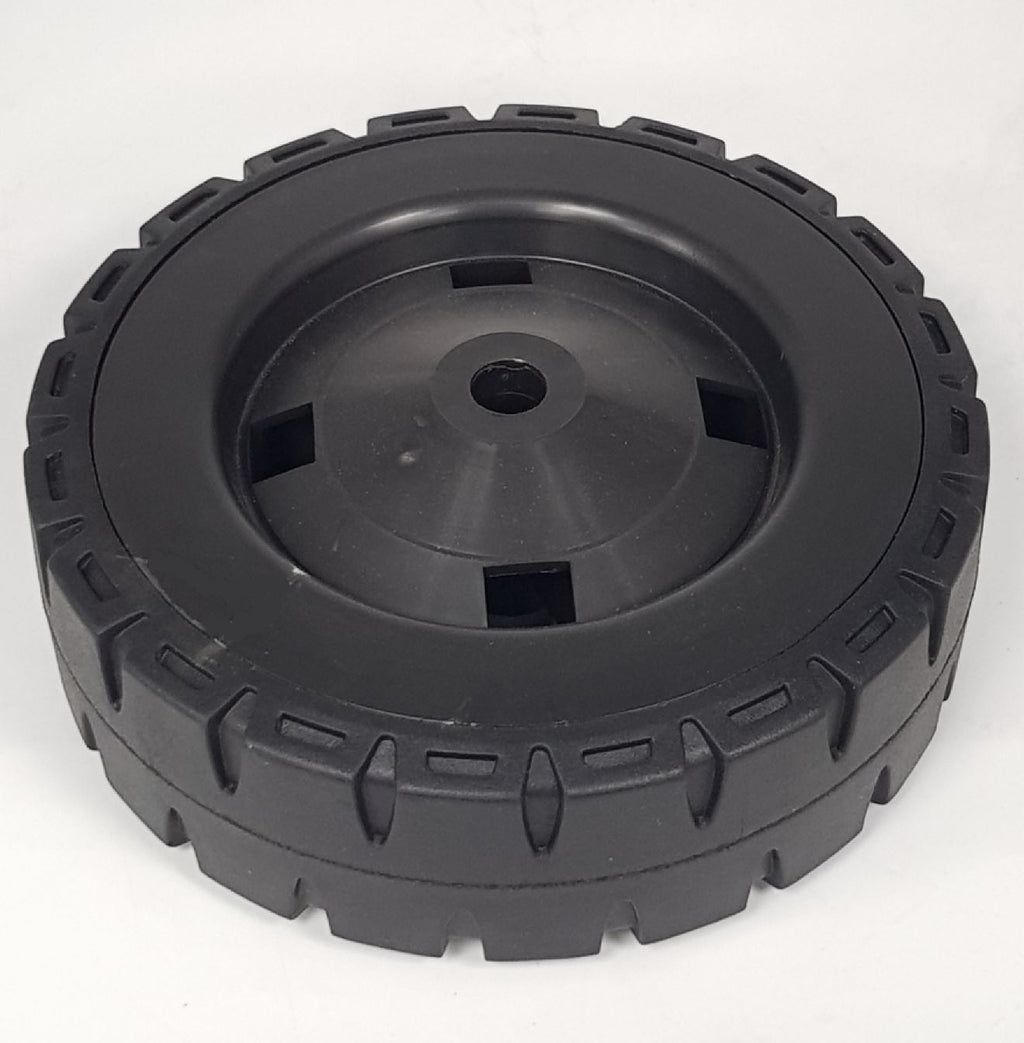 V-TUF WHEEL10HP heavy duty wheel side view showing pneumatic tyre and 20mm bore