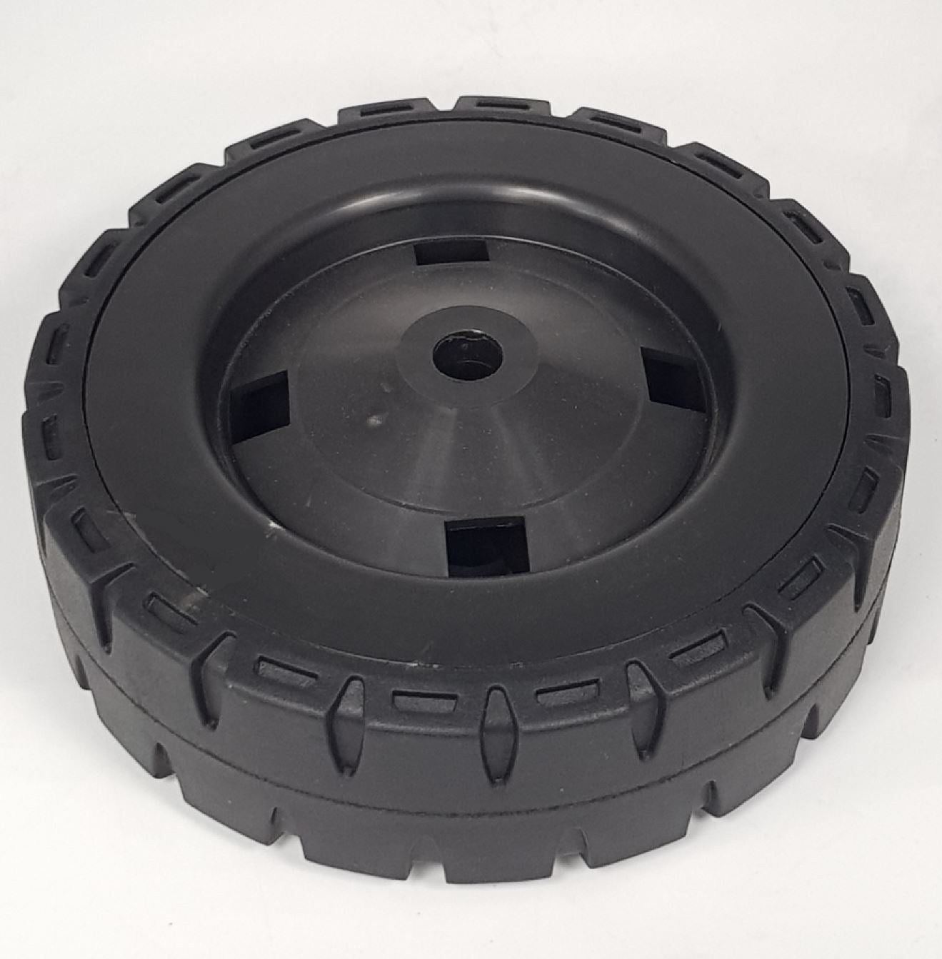 V-TUF WHEEL10HP heavy duty wheel side view showing pneumatic tyre and 20mm bore