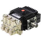 V-TUF XHDM300SS pump close-up showing stainless head, valve access ports and inlet outlets