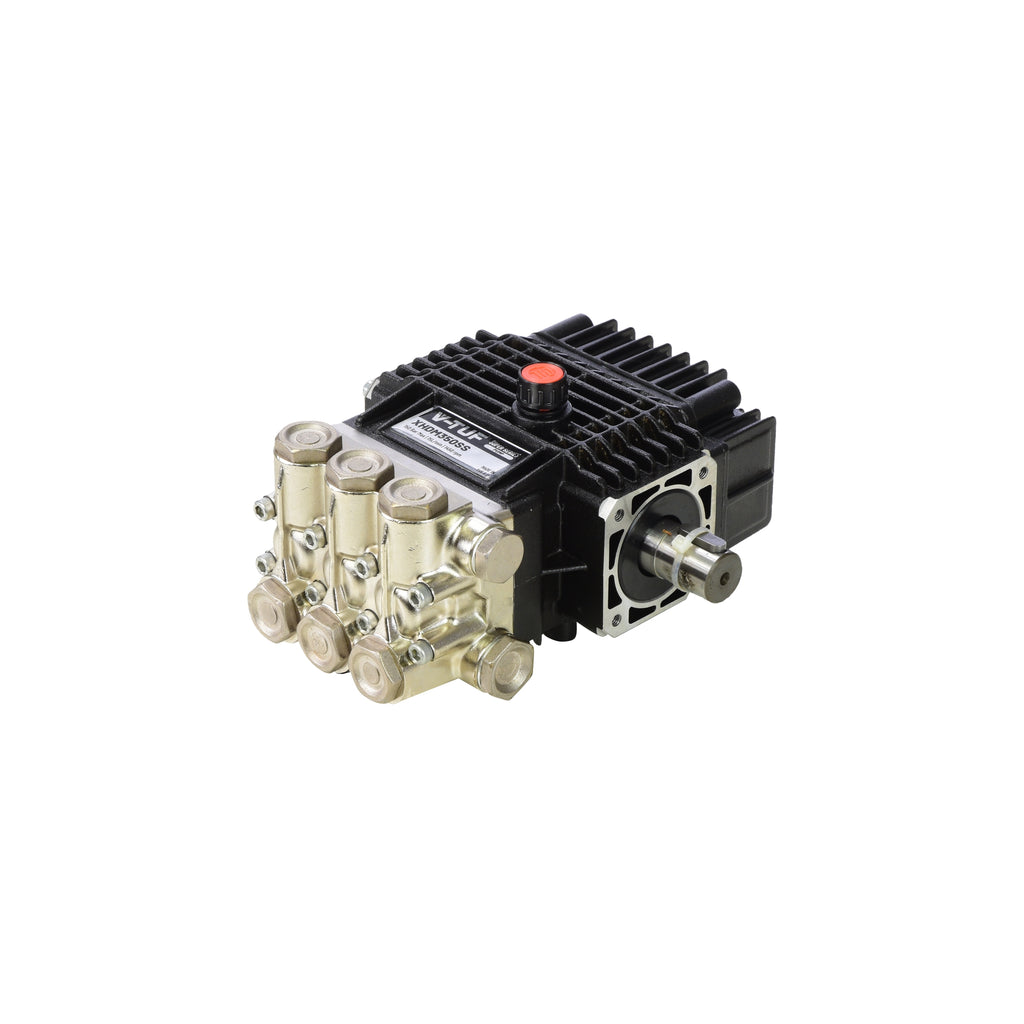 V-TUF XHDM350SS Super Series pump 15L/min 150 Bar 24mm male shaft 1450 RPM, front view
