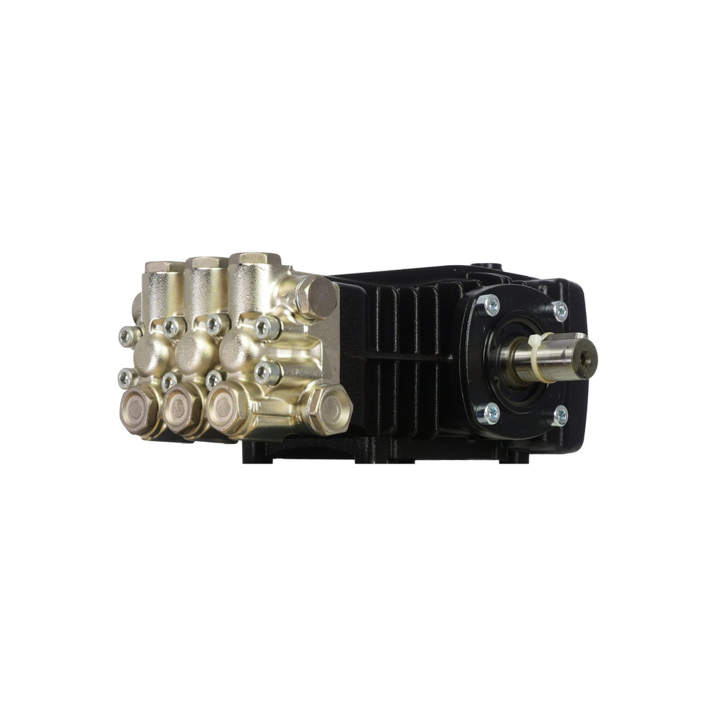V-TUF XHDM400SS pump rear view showing inlet ports and oil sight glass