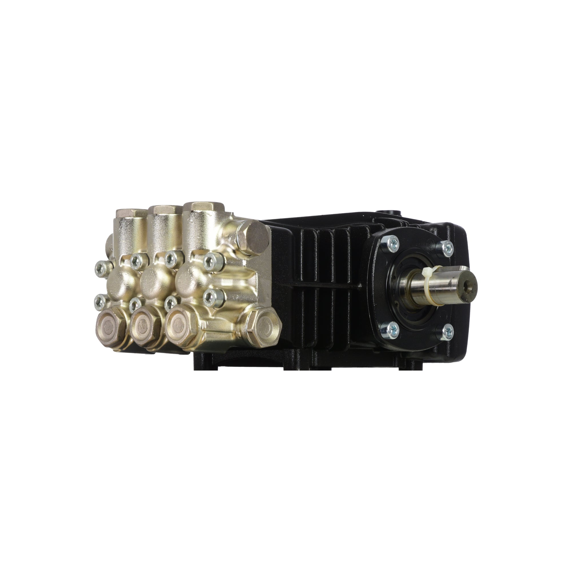 V-TUF XHDM400SS pump rear view showing inlet ports and oil sight glass