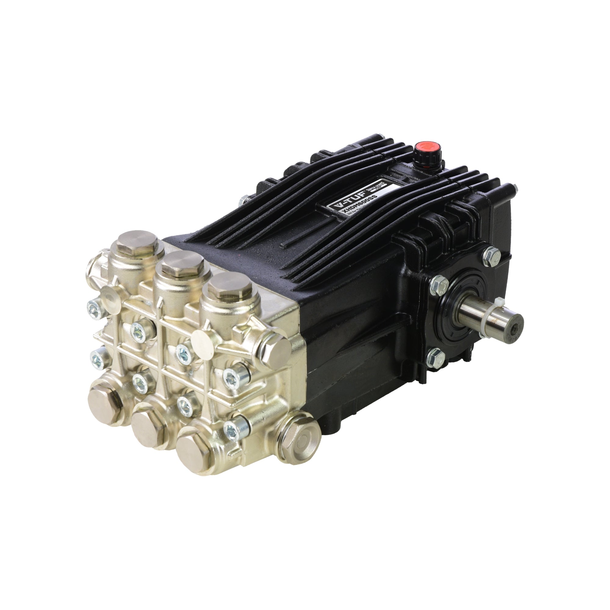 V-TUF XHDM600SS Super Series pump 300 Bar 30L/min 1450RPM male shaft, front view