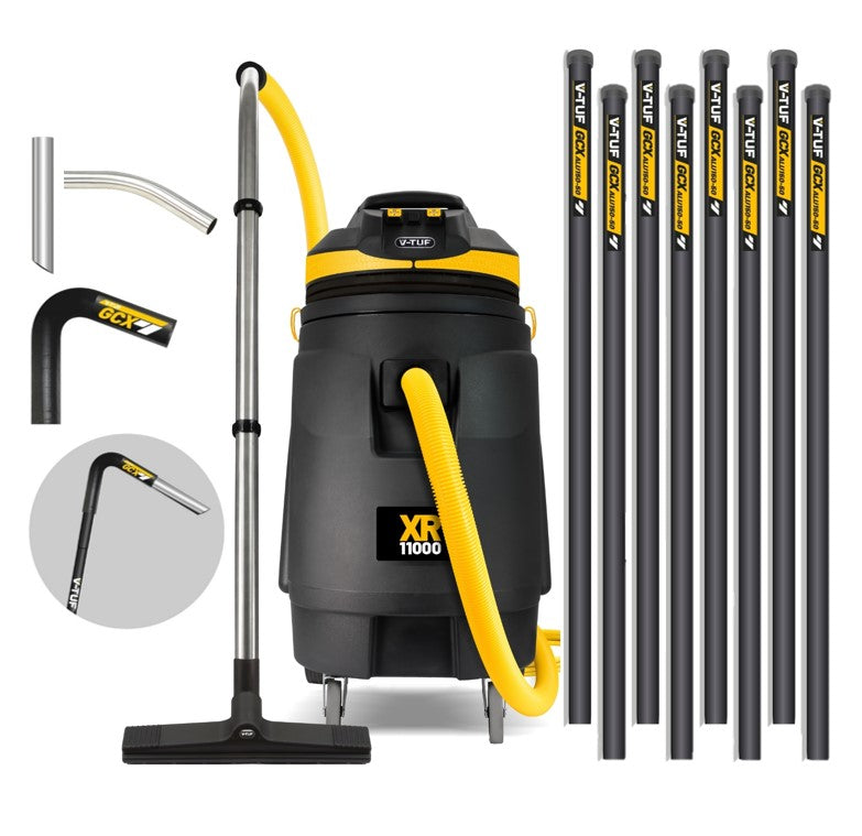 V-TUF XR11000 240V 110L vacuum XR11000-240GCXKIT2 with 40ft GCXALU50 aluminium gutter kit