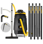 V-TUF XR11000 240V 110L vacuum XR11000-240GCXKIT5 with 40ft GCXCF50 carbon fibre gutter kit