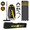 V-TUF XR11000 240V vacuum XR11000-240HLC-KIT1 with max 80ft high level cleaning kit and pipe tools