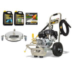 V-TUF XRT200 6.5HP Honda petrol pressure washer XRT200-KIT1 with patio and car cleaning kit, front view