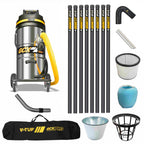 V-TUF GCX9000 3.5kW 100L vacuum GCX9000-240-KIT6 with 40ft GCX ALU gutter cleaning kit