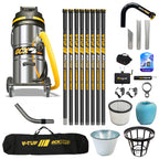 V-TUF GCX9000 vacuum GCX9000-240-KIT4 with 40ft carbon fibre gutter kit, camera and bag