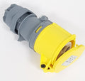V-TUF I5.500 110V 16A yellow socket close-up showing socket face and colour coded body