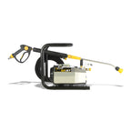 V-TUF tufJET1 electric pressure washer angle view showing trigger gun and hose storage