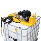 V-TUF TUFJETIBCGB065ES rear view showing IBC frame mounting and water connection