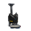 V-TUF tufSCRUB T battery scrubber drier angle view showing deck and battery housing